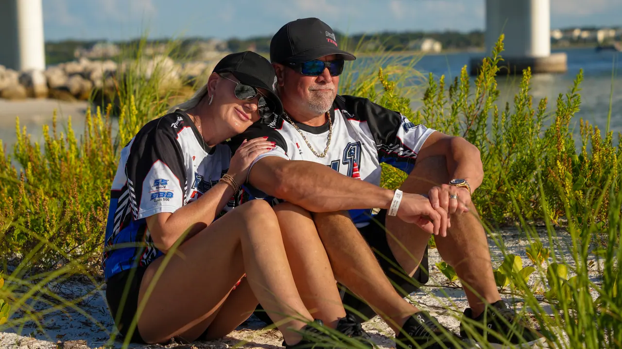 Mike Geraud and his wife